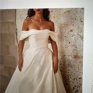 Satin wedding dress